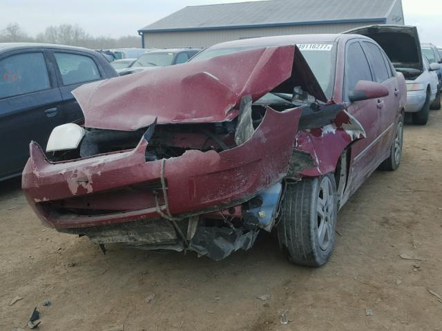 1G1ZT51FX6F167799 - 2006 CHEVROLET MALIBU LT MAROON photo 2