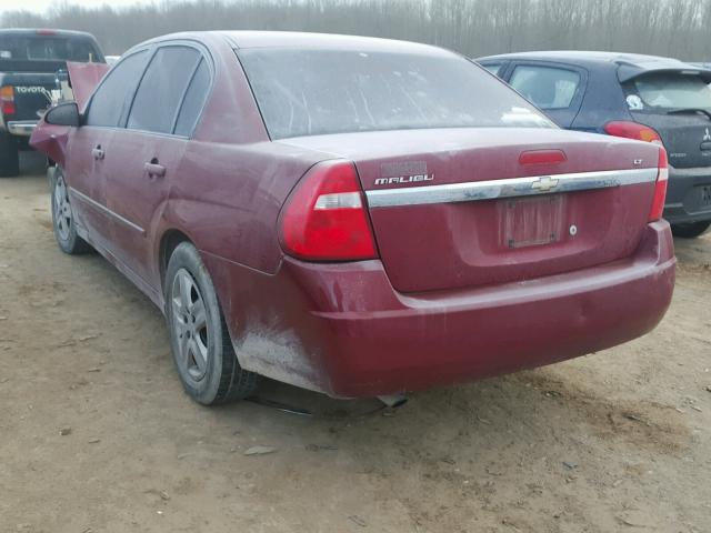 1G1ZT51FX6F167799 - 2006 CHEVROLET MALIBU LT MAROON photo 3