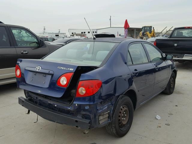 1NXBR32EX8Z024380 - 2008 TOYOTA COROLLA CE BLUE photo 4