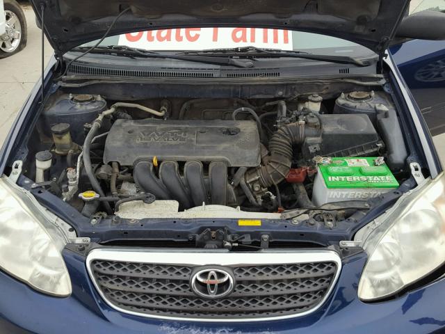 1NXBR32EX8Z024380 - 2008 TOYOTA COROLLA CE BLUE photo 7