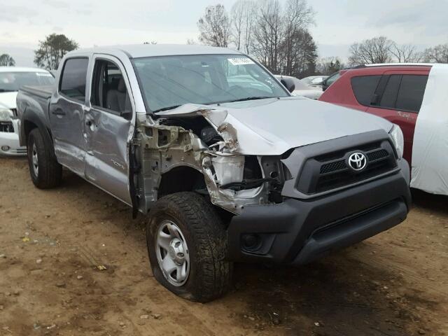 5TFJX4GN7EX036713 - 2014 TOYOTA TACOMA DOU SILVER photo 1