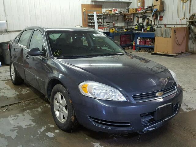 2G1WT55NX89155894 - 2008 CHEVROLET IMPALA LT BLUE photo 1