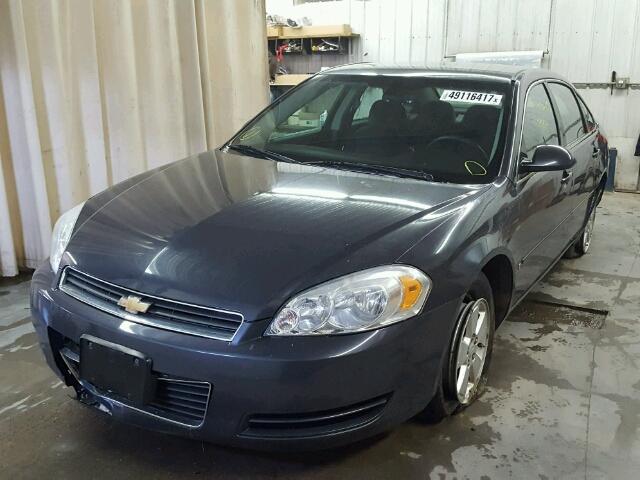 2G1WT55NX89155894 - 2008 CHEVROLET IMPALA LT BLUE photo 2