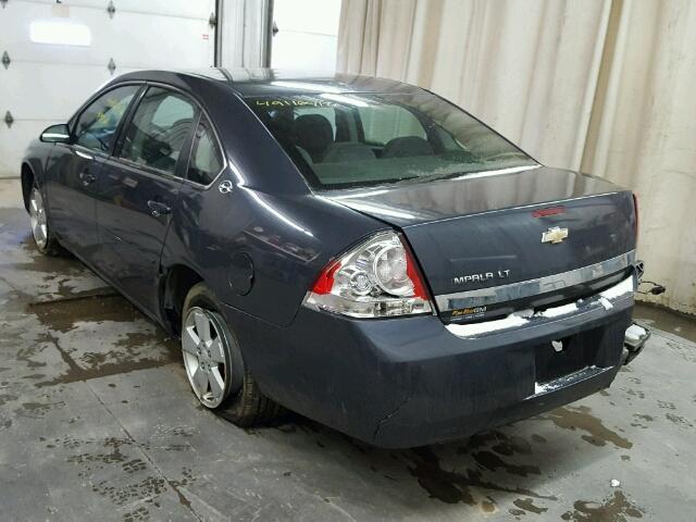 2G1WT55NX89155894 - 2008 CHEVROLET IMPALA LT BLUE photo 3