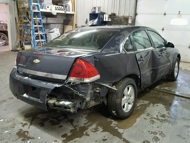 2G1WT55NX89155894 - 2008 CHEVROLET IMPALA LT BLUE photo 4