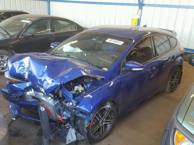 1FADP3L9XFL369681 - 2015 FORD FOCUS ST BLUE photo 2