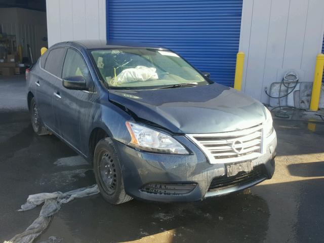 3N1AB7AP2FL671428 - 2015 NISSAN SENTRA S BLUE photo 1