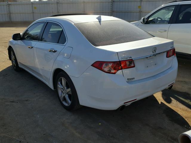 JH4CU2F40CC010679 - 2012 ACURA TSX WHITE photo 3