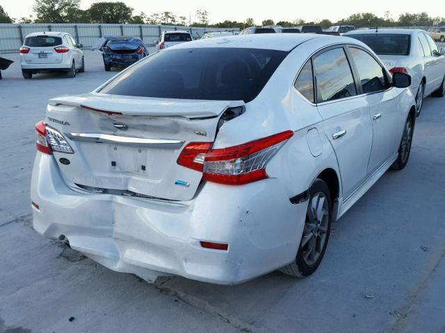 3N1AB7AP1EY317109 - 2014 NISSAN SENTRA S WHITE photo 4