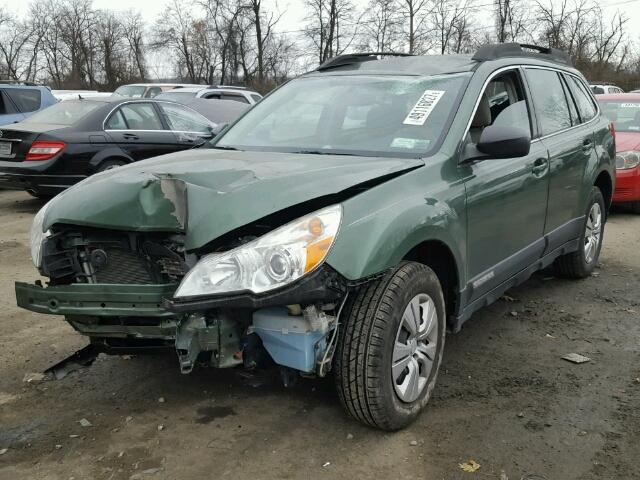 4S4BRBAC0A3348282 - 2010 SUBARU OUTBACK 2. GREEN photo 2