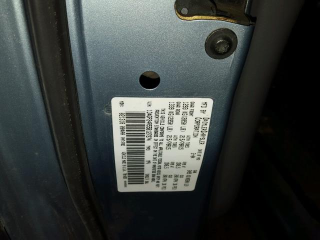 1D4GP24R55B127274 - 2005 DODGE GRAND CARA BLUE photo 10