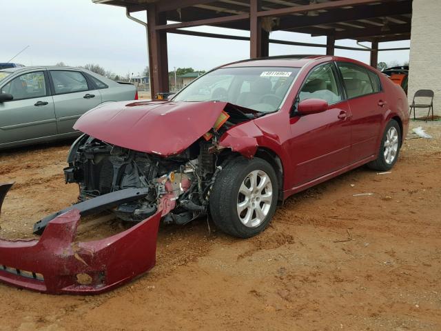 1N4BA41E57C801917 - 2007 NISSAN MAXIMA SE MAROON photo 2