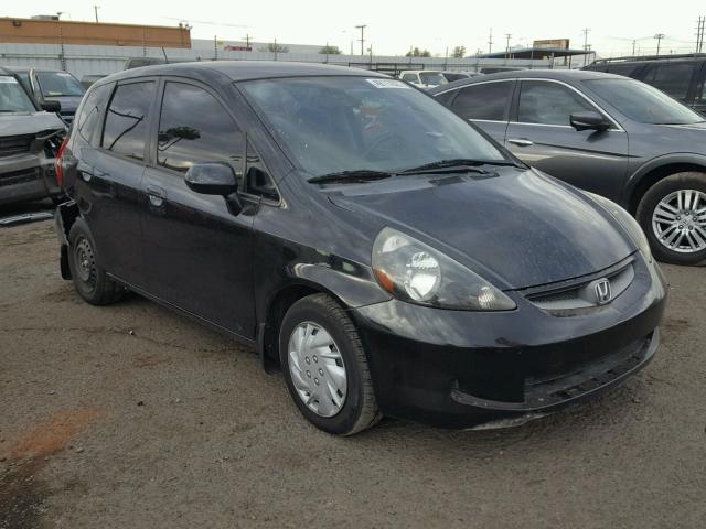 JHMGD38497S045351 - 2007 HONDA FIT BLACK photo 1