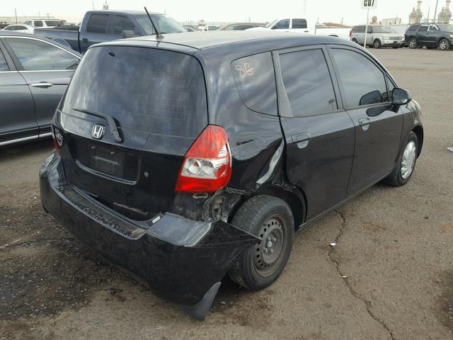 JHMGD38497S045351 - 2007 HONDA FIT BLACK photo 4