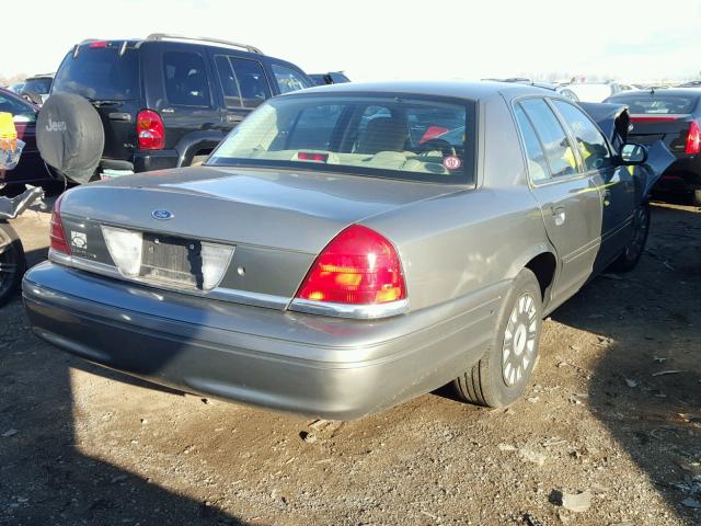 2FAFP73W14X164286 - 2004 FORD CROWN VICT GRAY photo 4