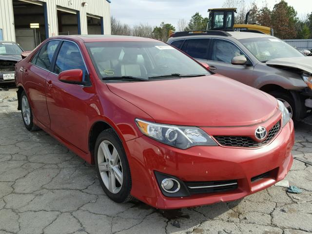 4T1BF1FK6EU864701 - 2014 TOYOTA CAMRY L RED photo 1