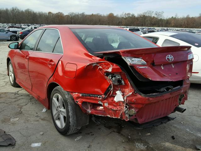 4T1BF1FK6EU864701 - 2014 TOYOTA CAMRY L RED photo 3