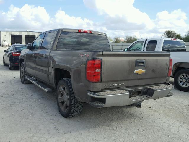 3GCUKREC1EG566870 - 2014 CHEVROLET SILVERADO BROWN photo 3