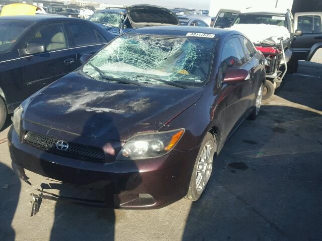 JTKDE167880230127 - 2008 TOYOTA SCION TC MAROON photo 2