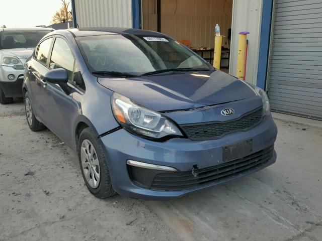 KNADM4A30G6642972 - 2016 KIA RIO LX BLUE photo 1