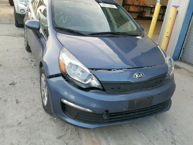 KNADM4A30G6642972 - 2016 KIA RIO LX BLUE photo 9