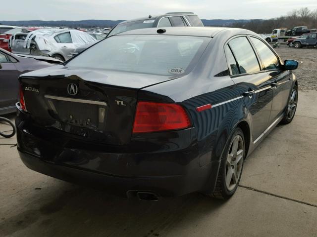 19UUA66214A057786 - 2004 ACURA TL BLACK photo 4