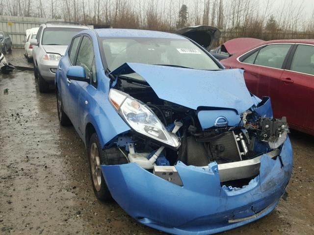 JN1AZ0CP0CT027207 - 2012 NISSAN LEAF SV TEAL photo 1