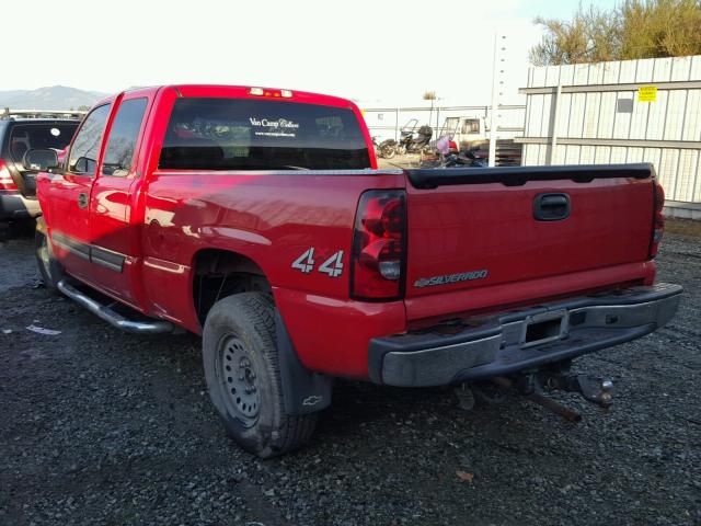 2GCEK19N661305293 - 2006 CHEVROLET SILVERADO RED photo 3