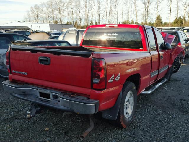 2GCEK19N661305293 - 2006 CHEVROLET SILVERADO RED photo 4