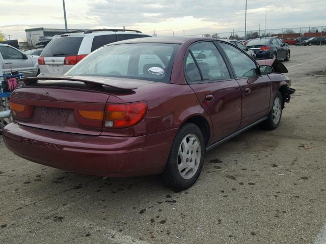 1G8ZK52762Z103568 - 2002 SATURN SL2 MAROON photo 4