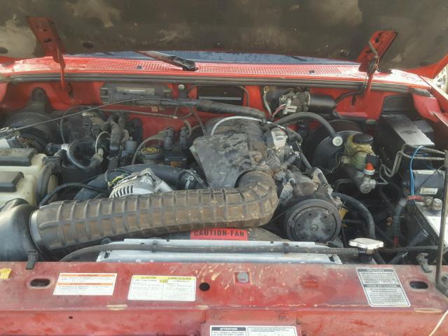 1FTCR14X2TPA94099 - 1996 FORD RANGER SUP RED photo 7