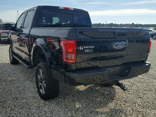 1FTEW1EF6GKD73372 - 2016 FORD F150 SUPER BLACK photo 3