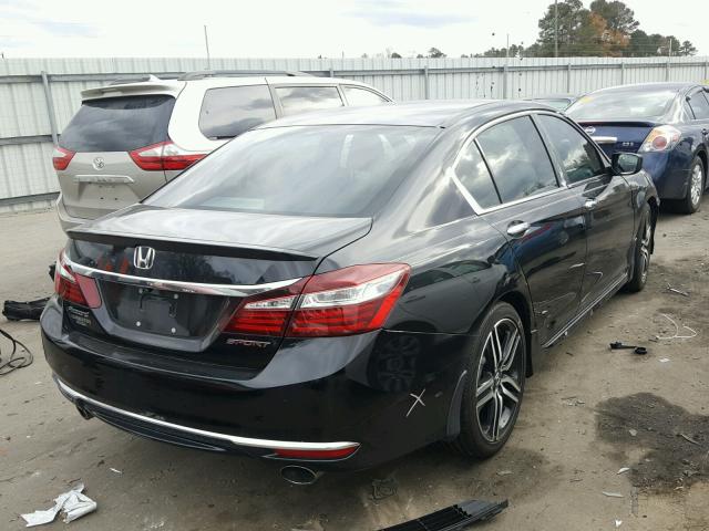 1HGCR2F57GA107909 - 2016 HONDA ACCORD SPO BLACK photo 4