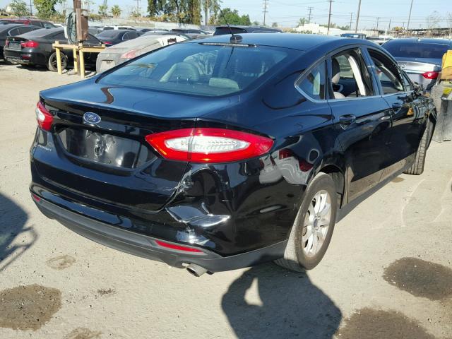 3FA6P0G74GR157247 - 2016 FORD FUSION S BLACK photo 4