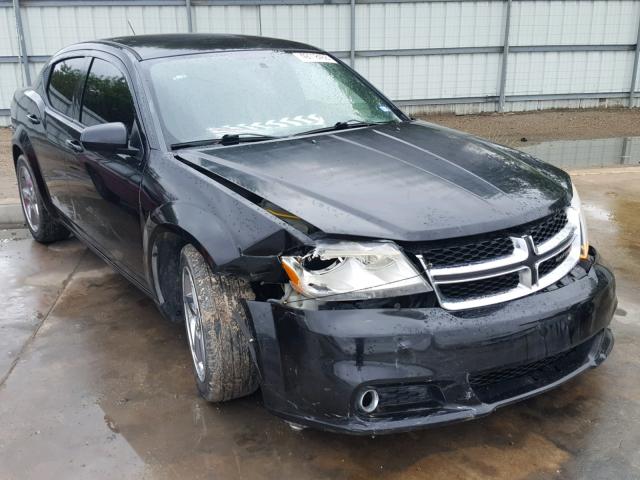 1B3BD2FB0BN583517 - 2011 DODGE AVENGER LU BLACK photo 1