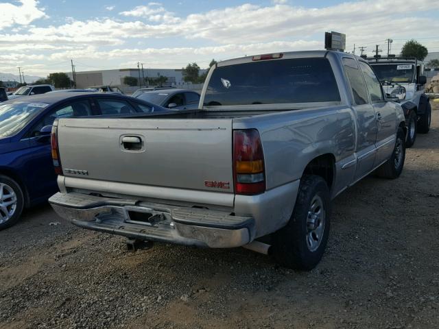 2GTEC19V211173977 - 2001 GMC NEW SIERRA GRAY photo 4