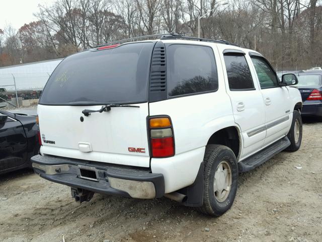 1GKEK13VX4J235023 - 2004 GMC YUKON WHITE photo 4