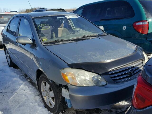 2T1BR32E93C716933 - 2003 TOYOTA COROLLA CE GRAY photo 1