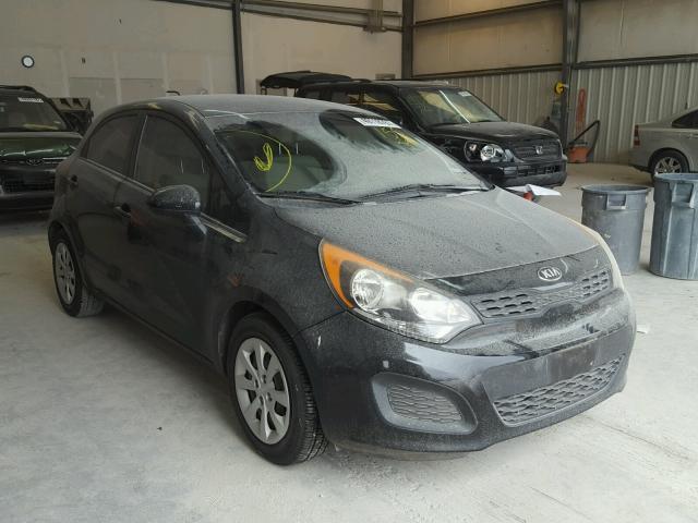 KNADM5A35D6155591 - 2013 KIA RIO LX BLACK photo 1