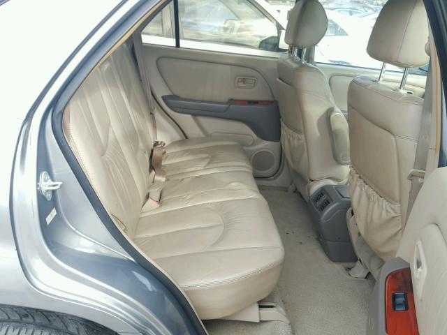 JT6HF10U2Y0101408 - 2000 LEXUS RX300 GOLD photo 6