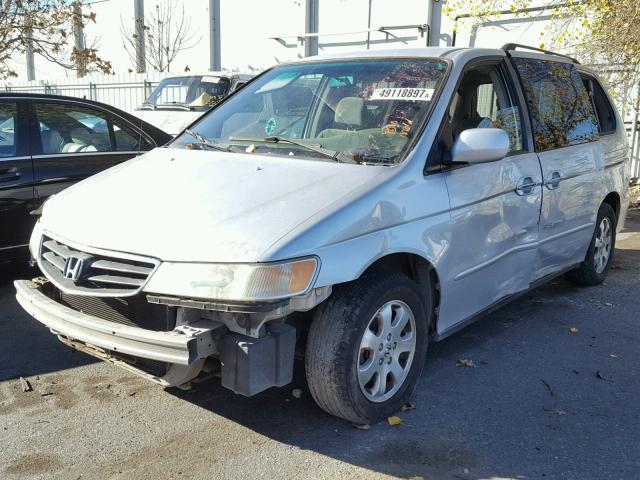 5FNRL18613B014122 - 2003 HONDA ODYSSEY EX SILVER photo 2