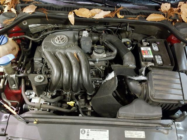 3VW2K7AJ4EM439500 - 2014 VOLKSWAGEN JETTA BASE RED photo 7
