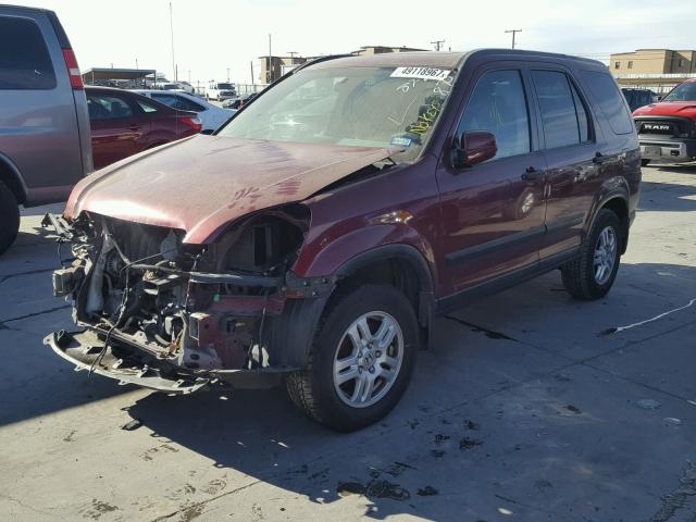 SHSRD78824U235756 - 2004 HONDA CR-V EX MAROON photo 2