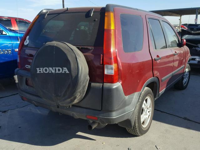 SHSRD78824U235756 - 2004 HONDA CR-V EX MAROON photo 4