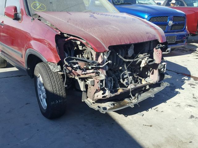 SHSRD78824U235756 - 2004 HONDA CR-V EX MAROON photo 9