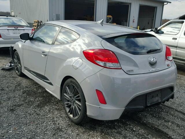 KMHTC6AD8DU142454 - 2013 HYUNDAI VELOSTER B GRAY photo 3