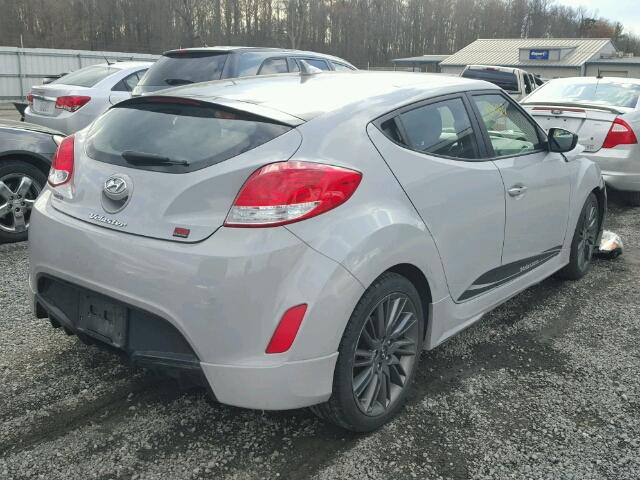 KMHTC6AD8DU142454 - 2013 HYUNDAI VELOSTER B GRAY photo 4