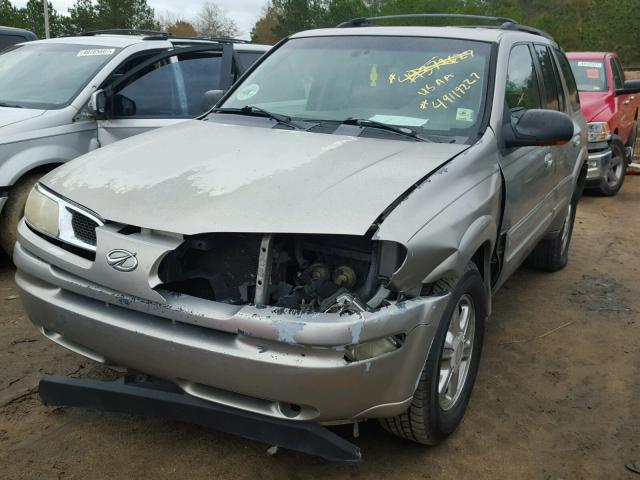 1GHDT13S022291709 - 2002 OLDSMOBILE BRAVADA BEIGE photo 2