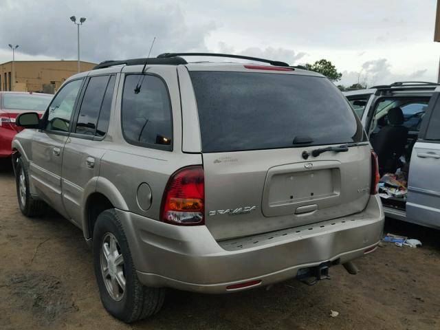 1GHDT13S022291709 - 2002 OLDSMOBILE BRAVADA BEIGE photo 3