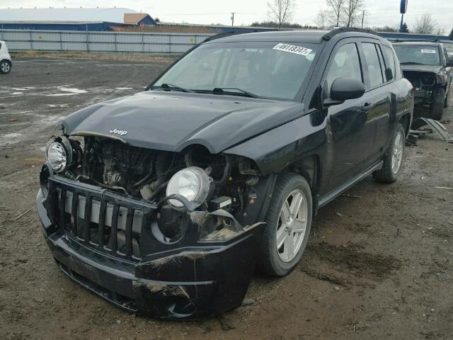 1J8FF47W07D170655 - 2007 JEEP COMPASS BLACK photo 2